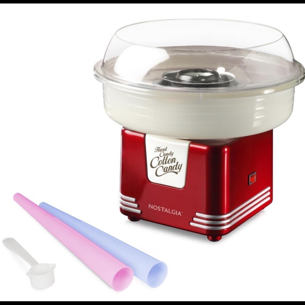 Nostalgia Retro Hard Candy Cotton Candy Maker